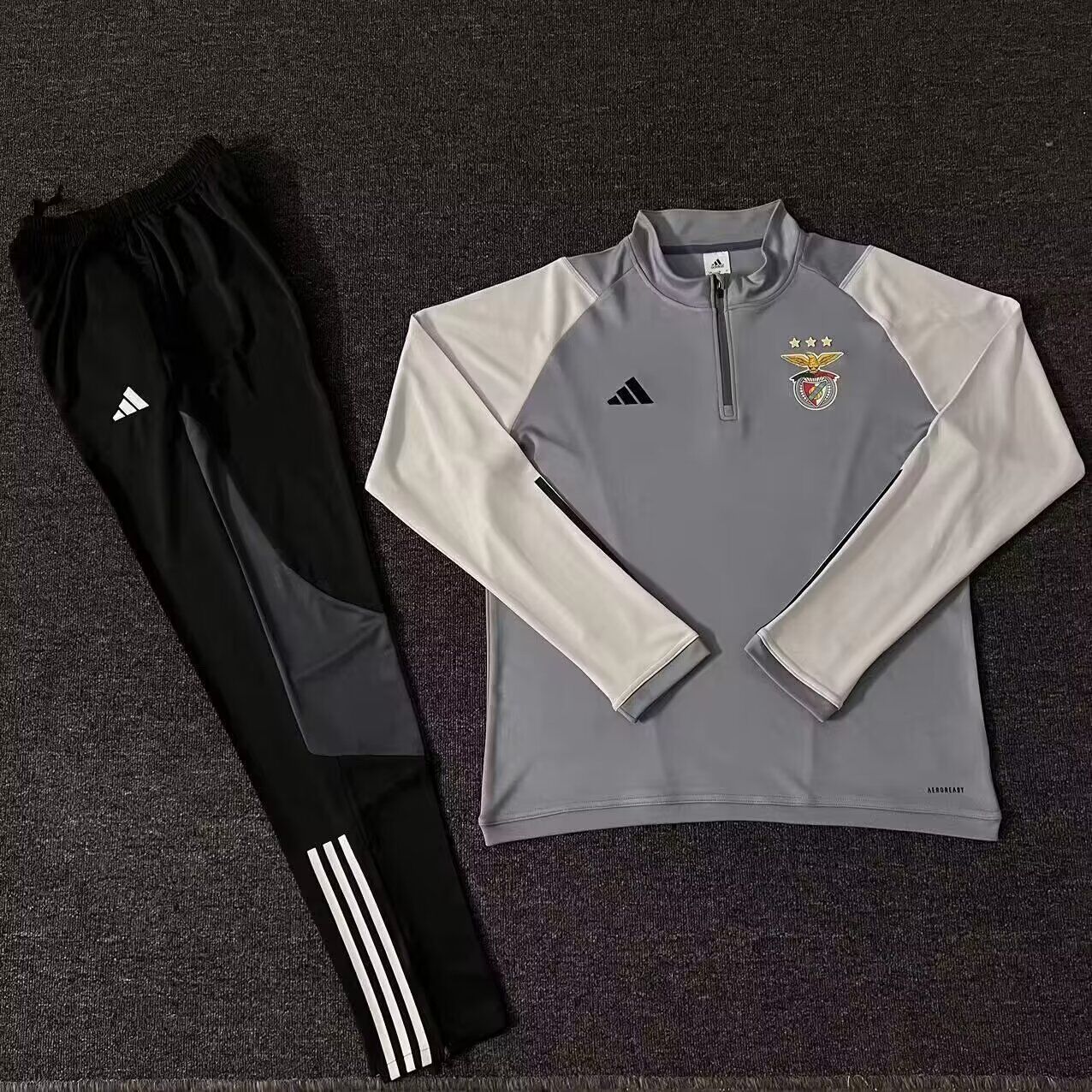 AAA Quality Benfica 23/24 Tracksuit - Grey